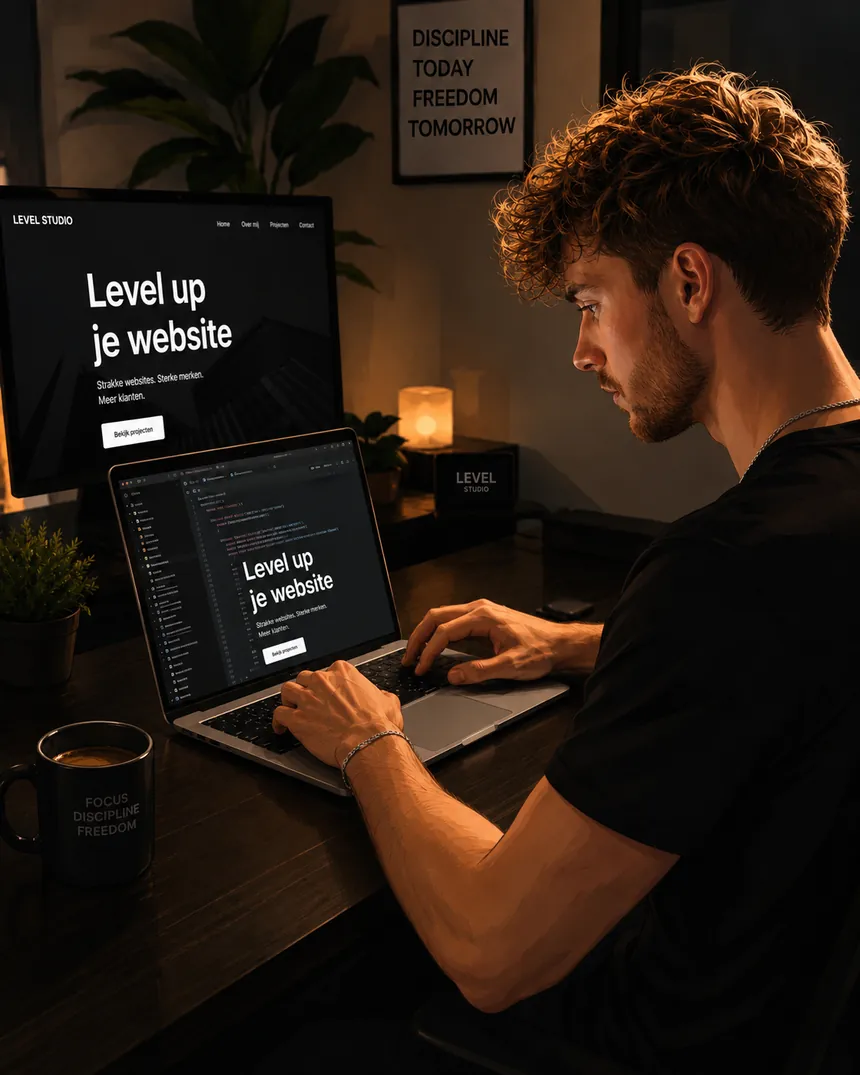 Level Studio werkt aan een moderne website